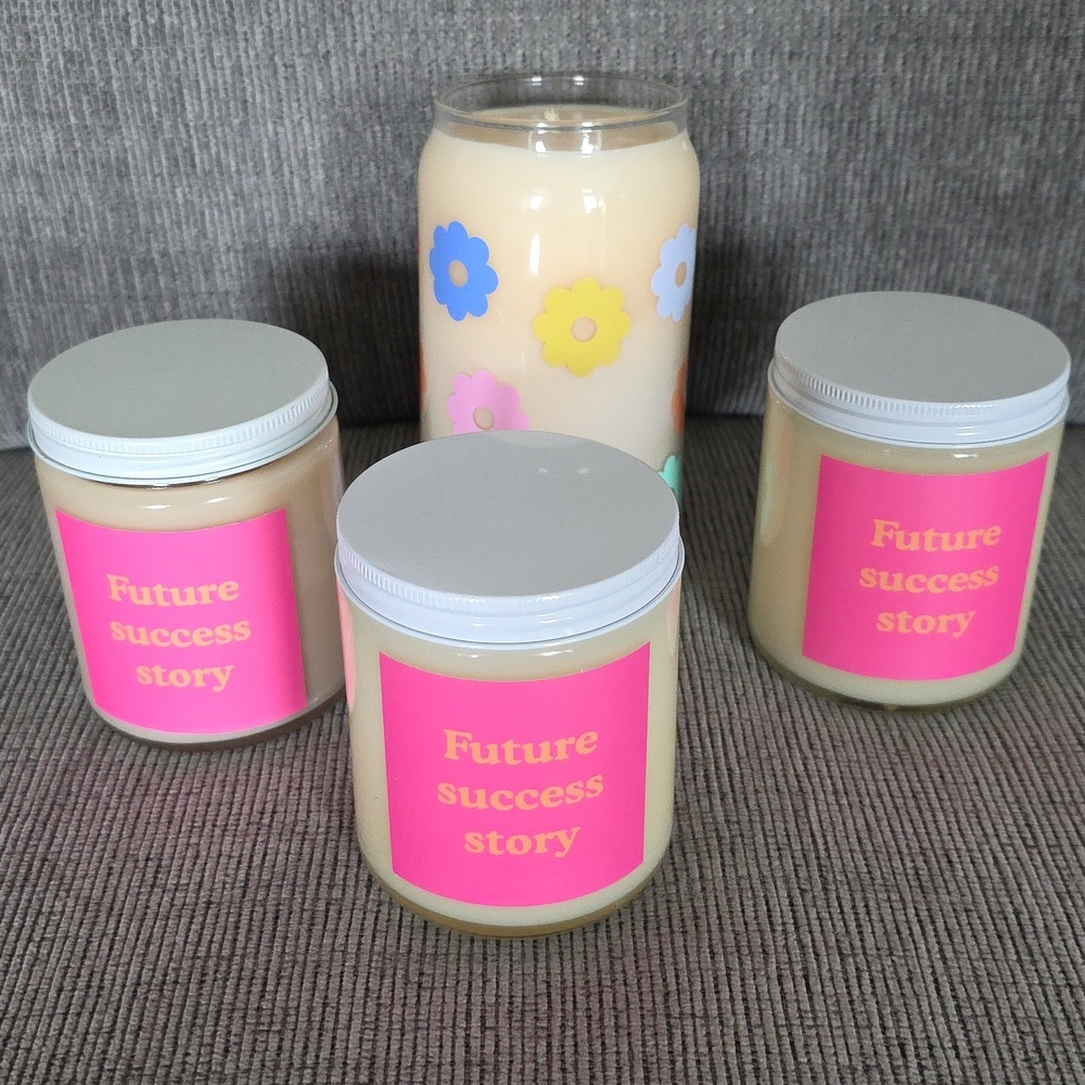 Four Scented Candle Set All By Toot, Three Are 8oz, One Is 16oz, New - Picture 4 of 8